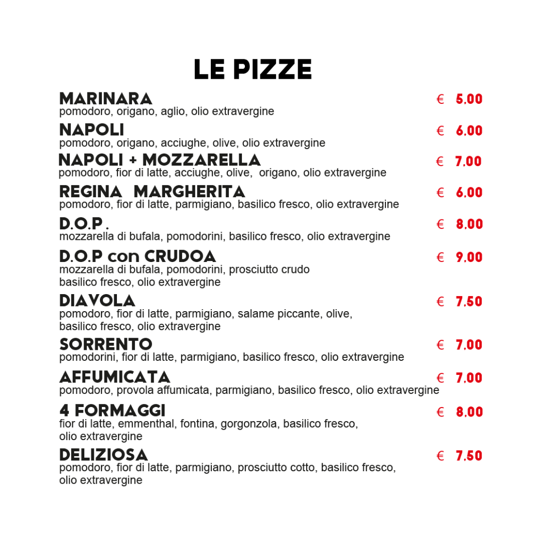Pizzeria napoletana Biagio Photo Menu 1