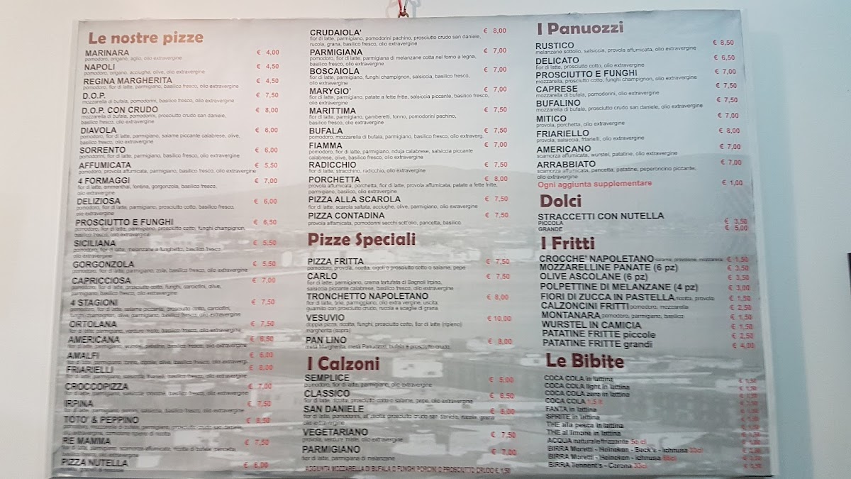 Pizzeria napoletana Biagio Photo Menu 2