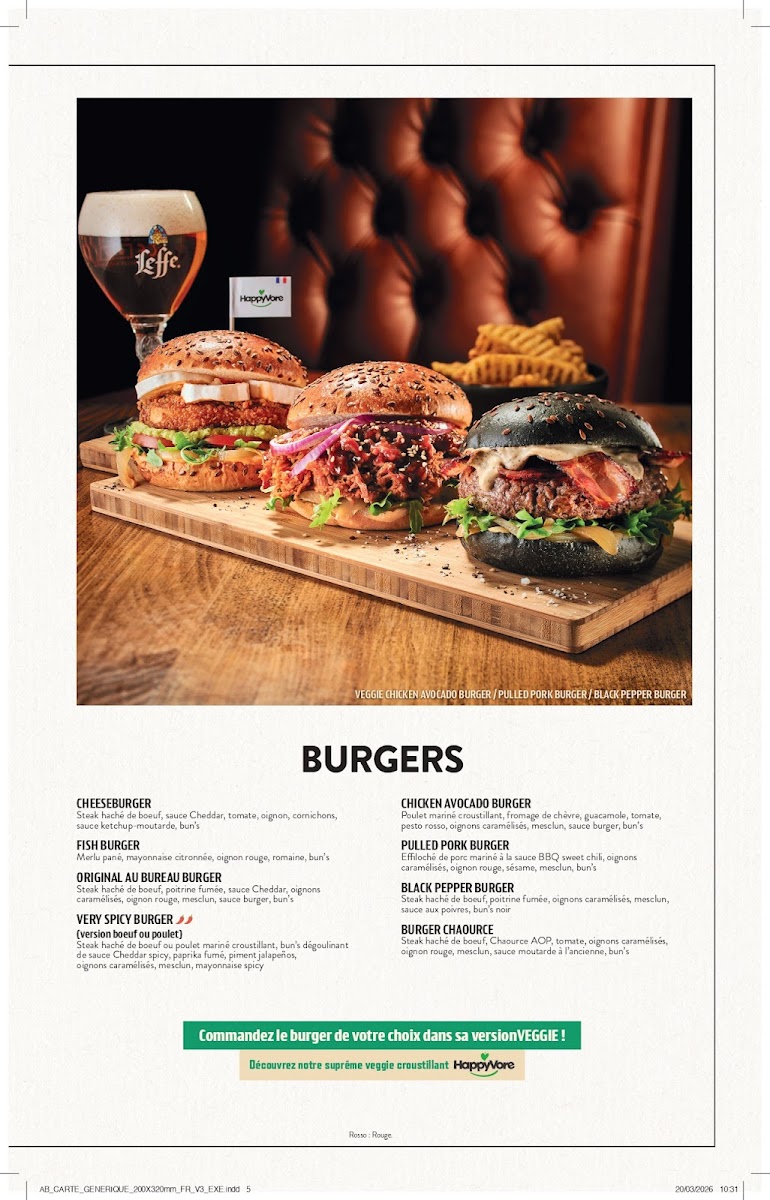 Au Bureau - Pub et Brasserie Photo Menu 6