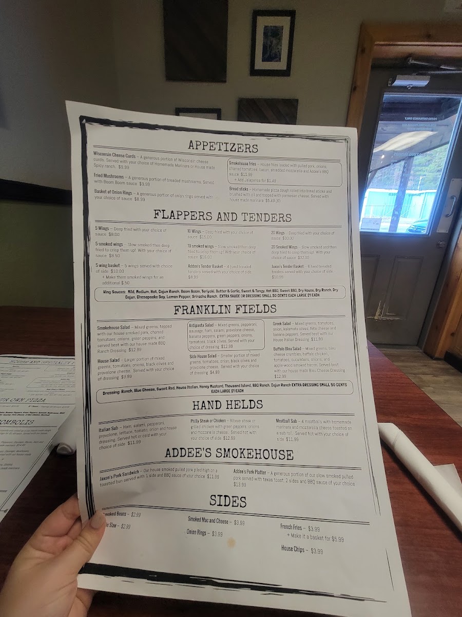 Jaxon's Downtown Photo Menu 8