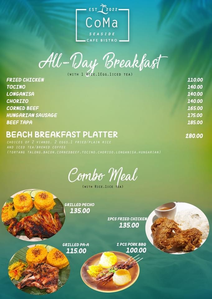 CoMa Seaside Cafe Bistro Photo Menu 9