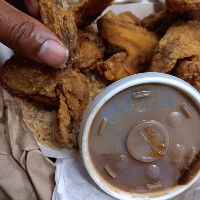 Chicken Wings Fried Rice & Gravy