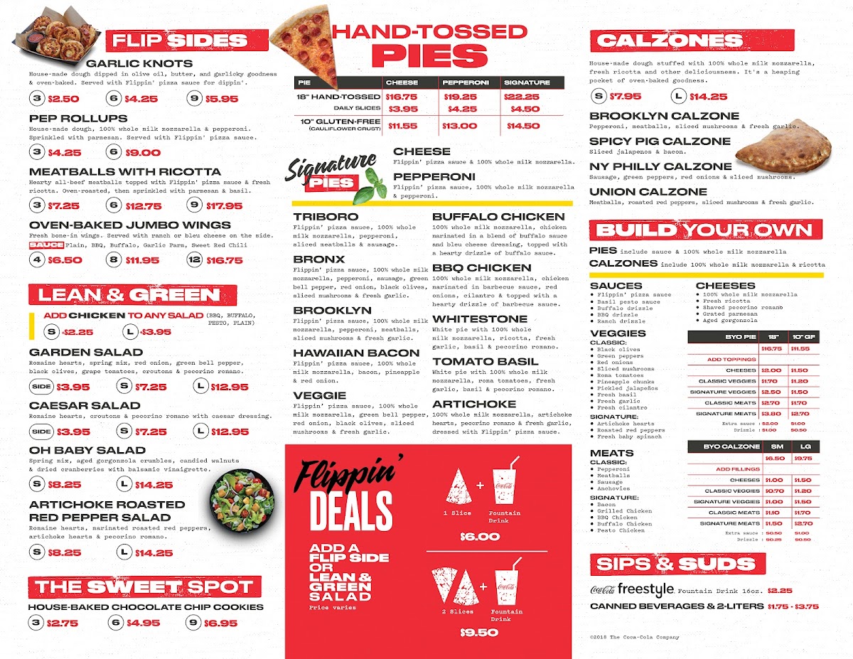 Flippin' Pizza Photo Menu 1