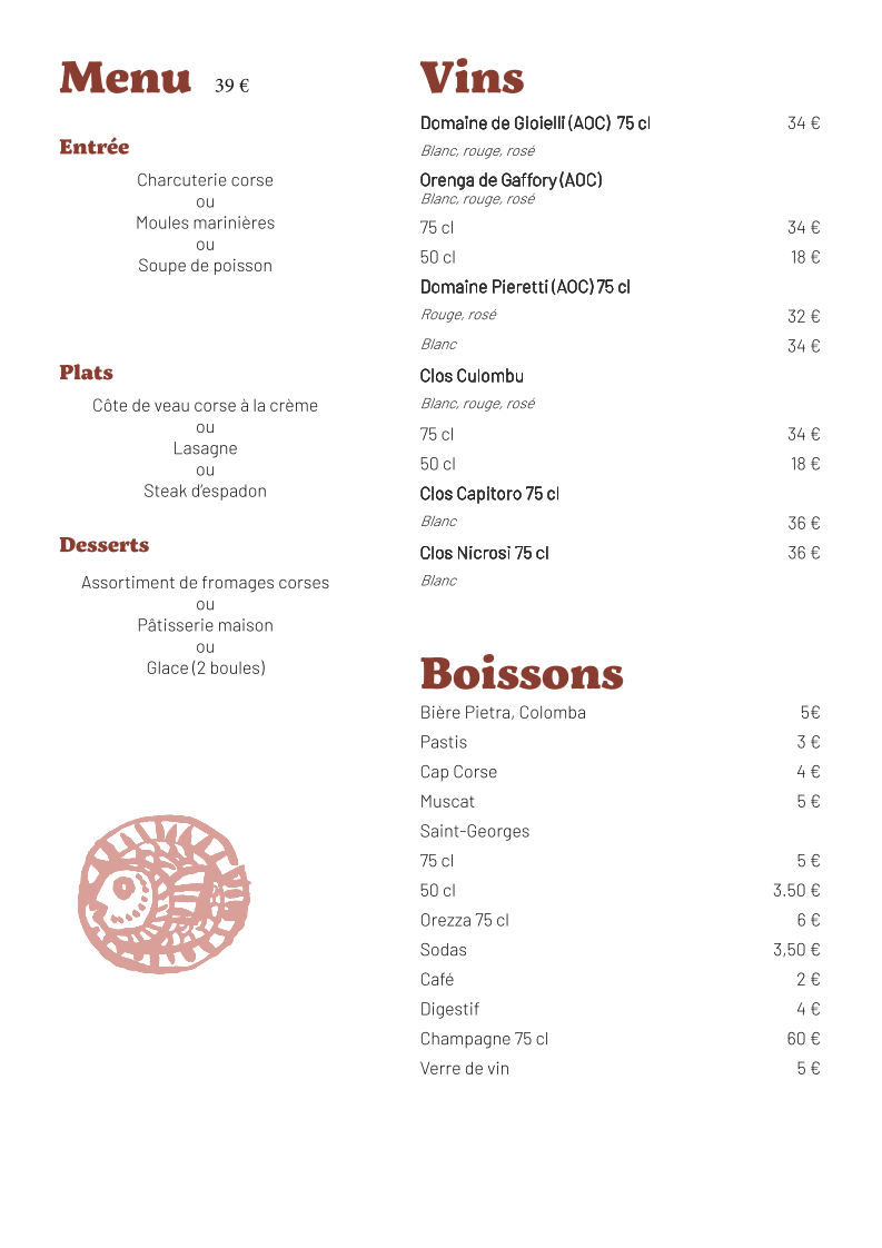Restaurant U Fragnu Photo Menu 2