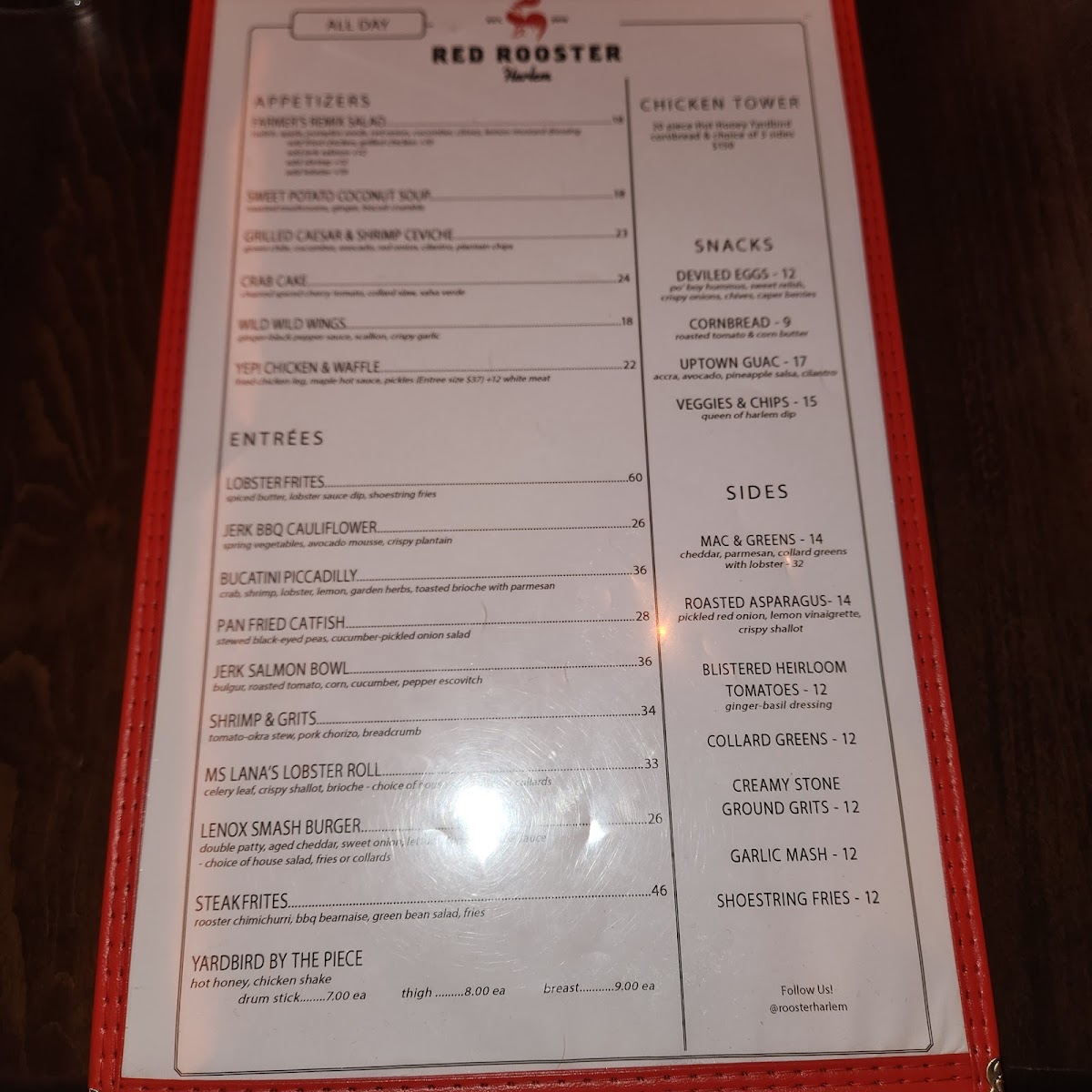 Red Rooster Harlem Photo Menu 10