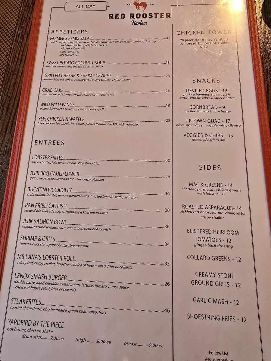 Red Rooster Harlem Photo Menu 8