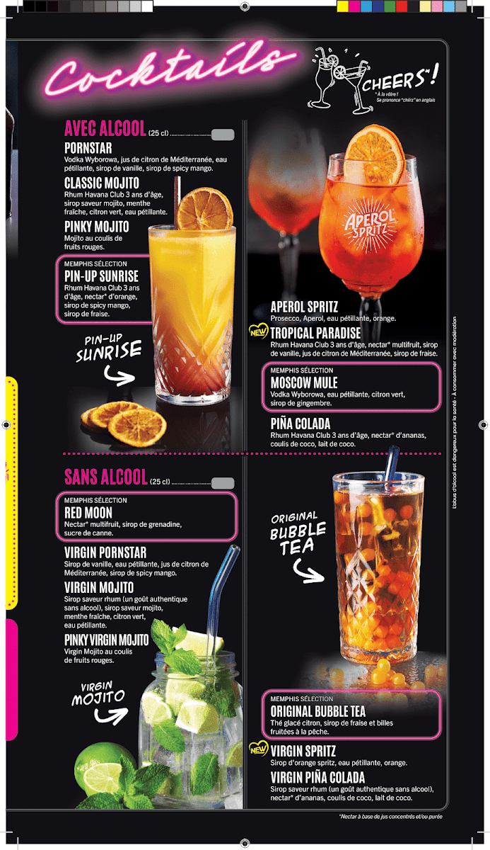 Memphis - Restaurant Diner Photo Menu 1