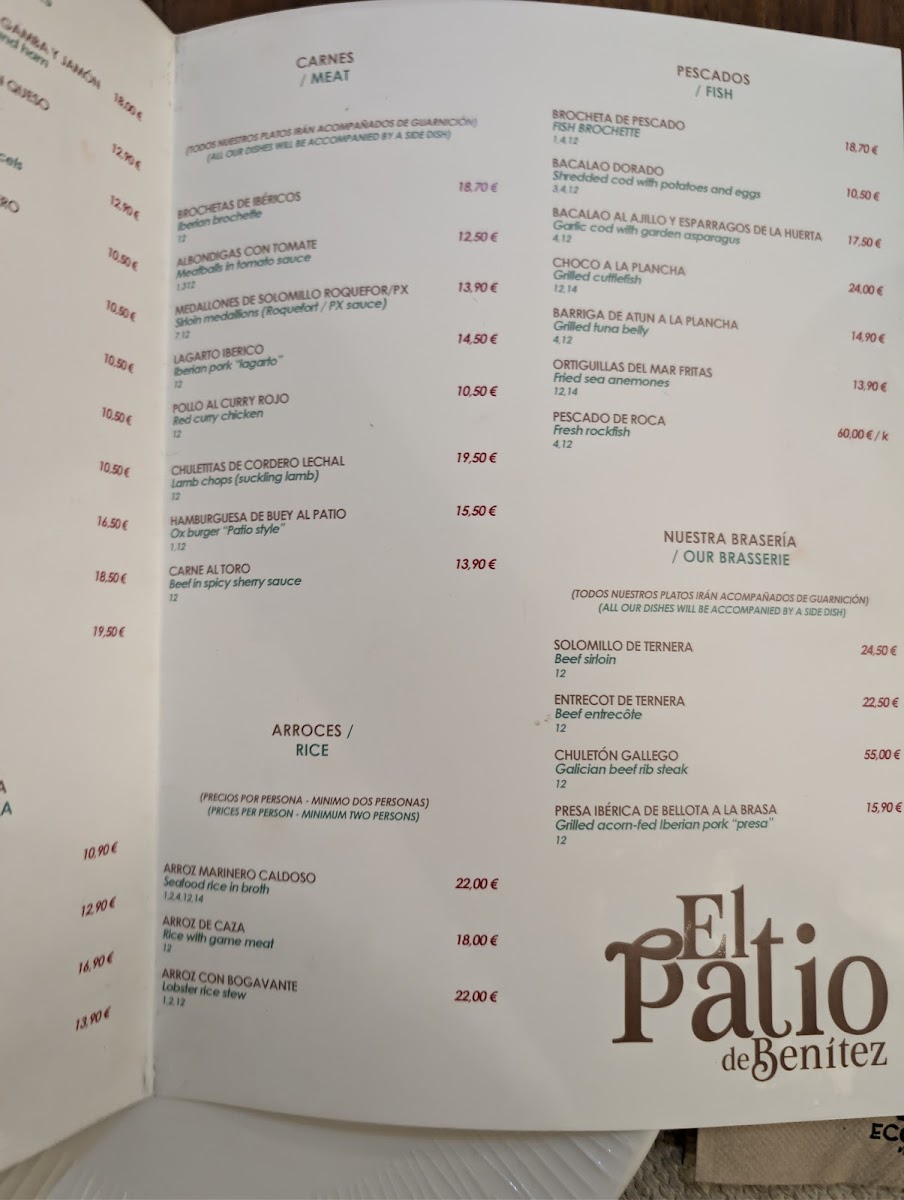 El Patio De Benitez Photo Menu 4