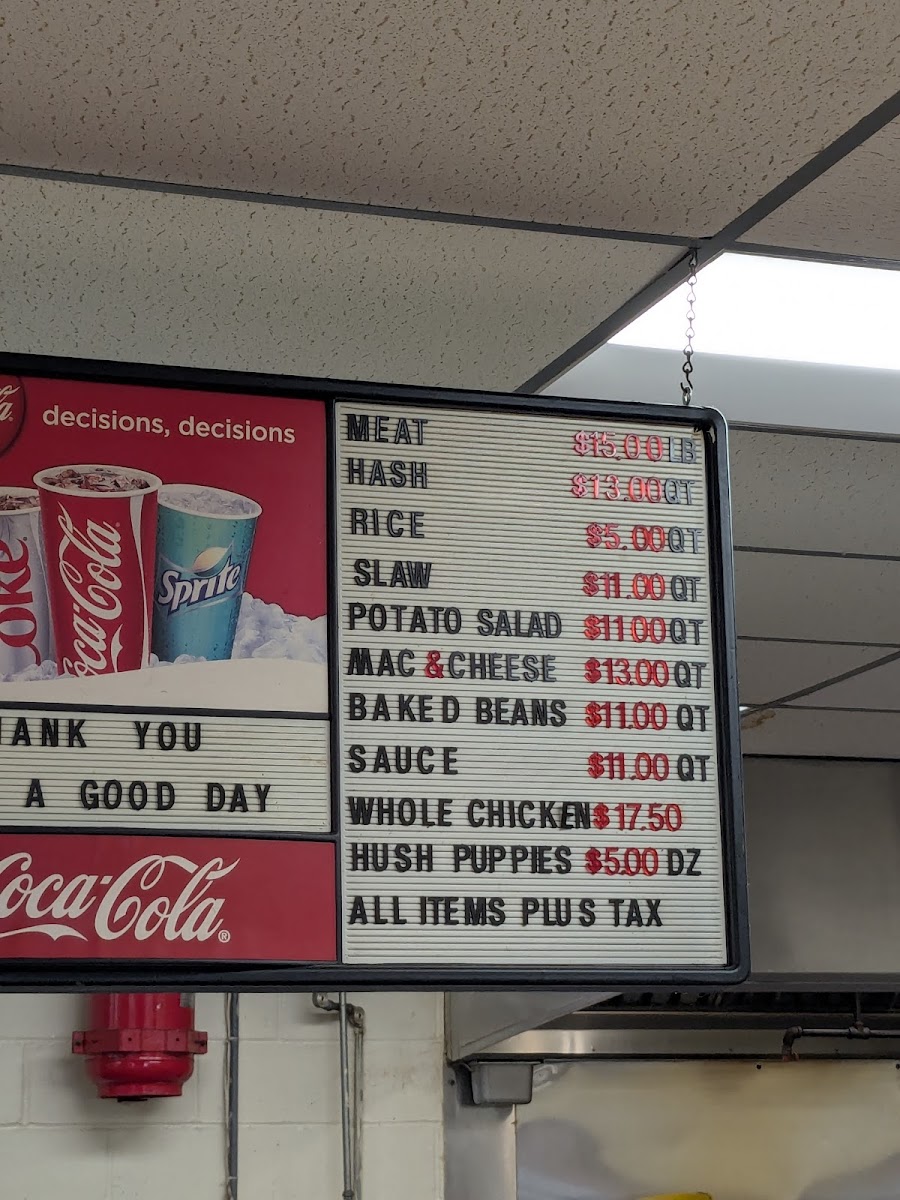 Dukes Bar-B-Que Photo Menu 3