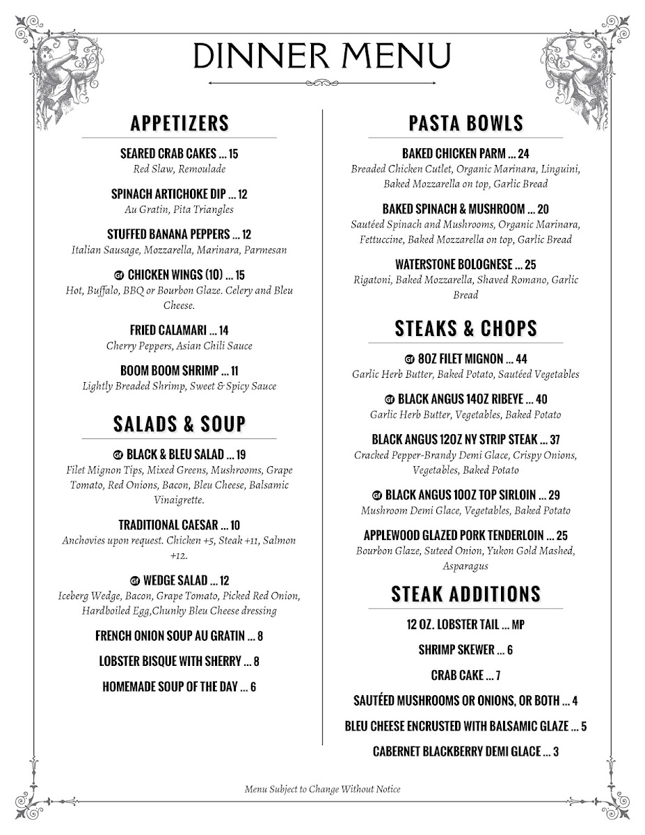 Waterstone Grill Photo Menu 5