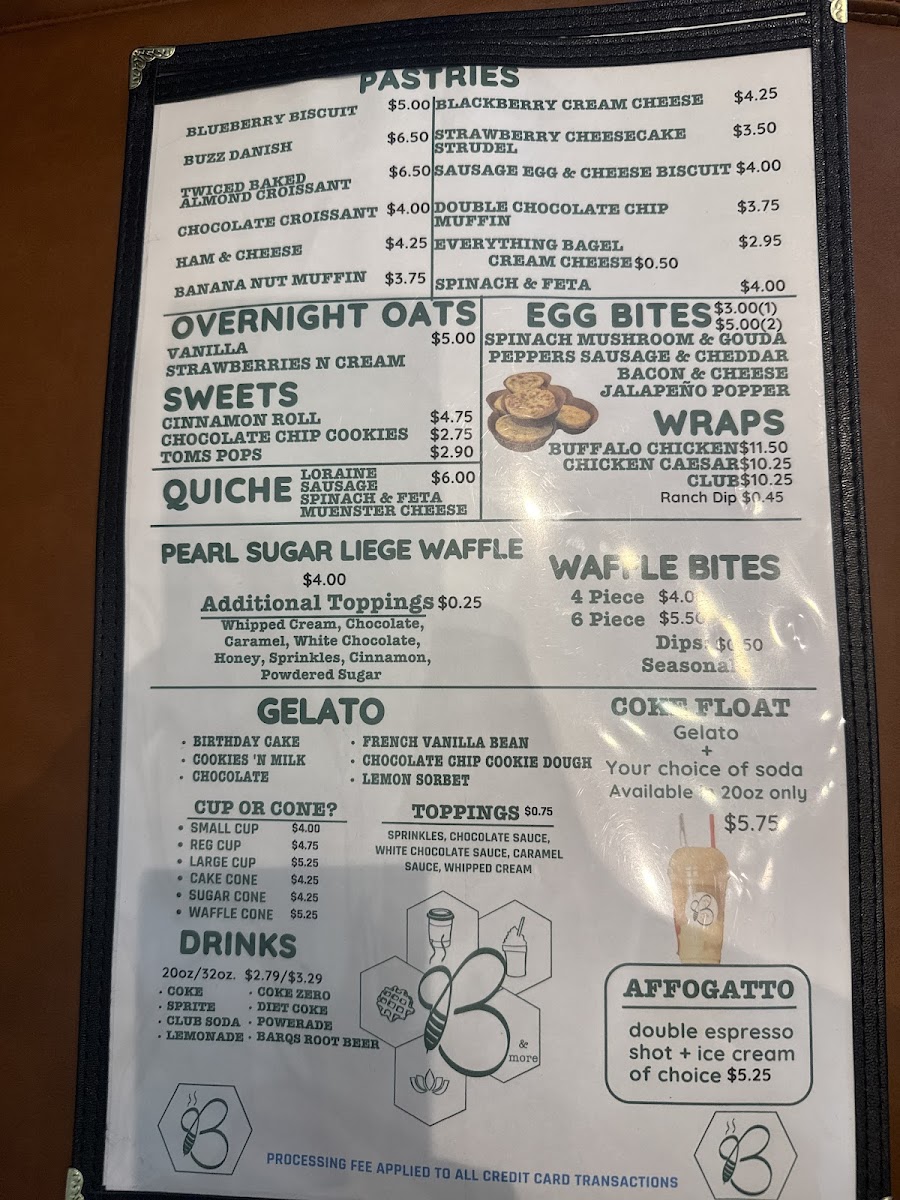The Buzz Coffee and More Photo Menu 1