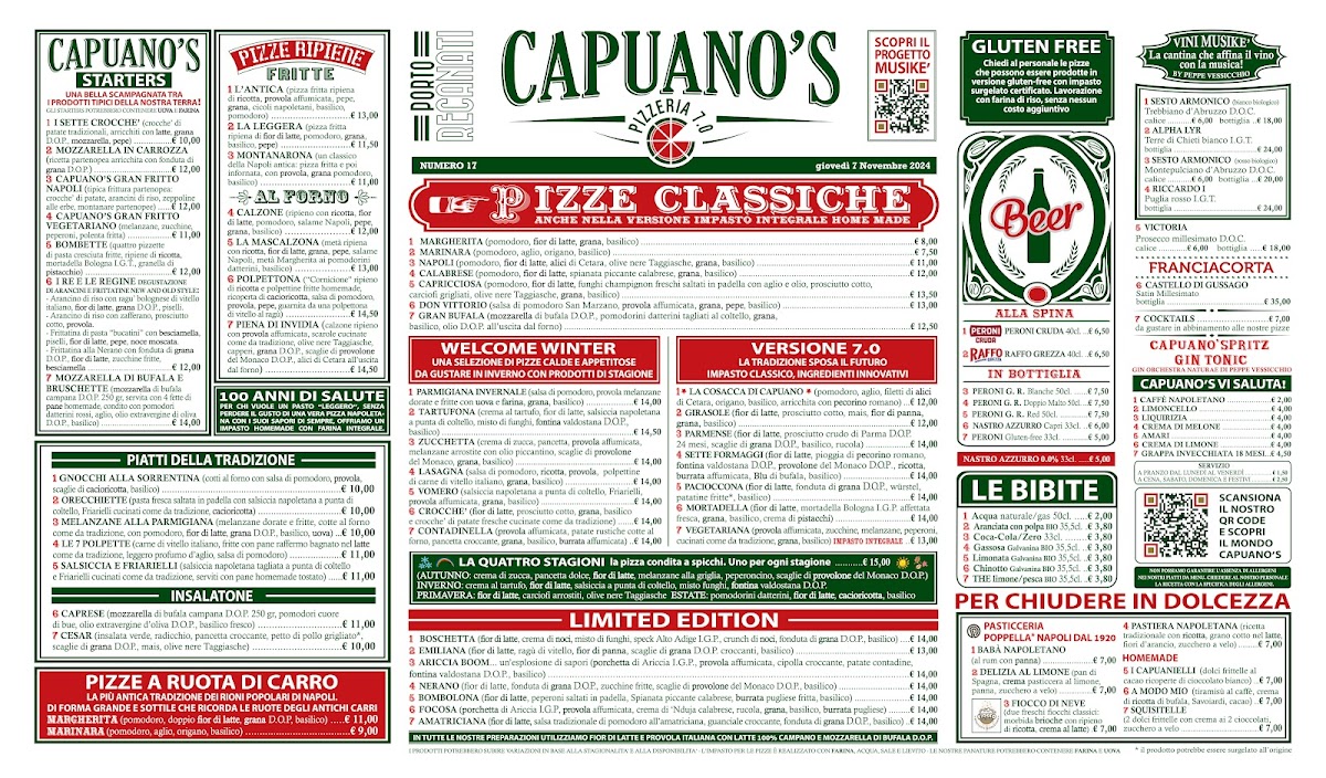Pizzeria Capuano's - Porto Recanati Photo Menu 1