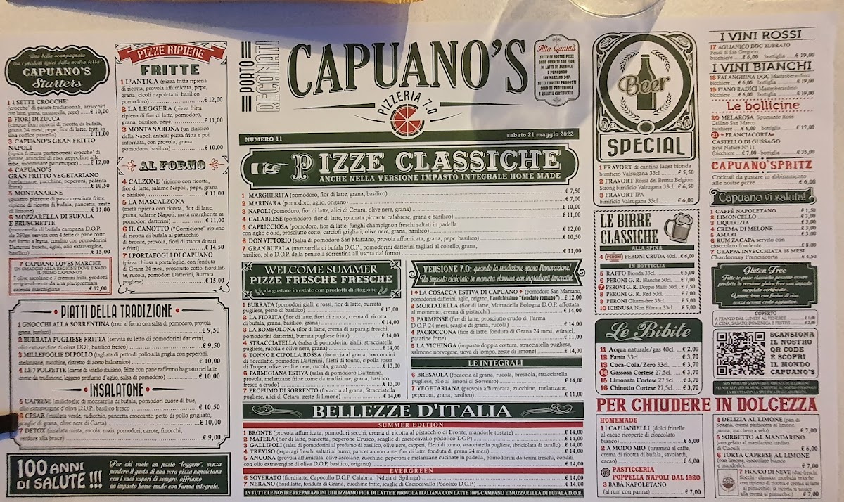 Pizzeria Capuano's - Porto Recanati Photo Menu 6