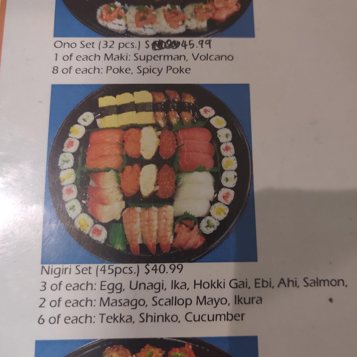 Ninja Sushi Koʻolau Photo Menu 3
