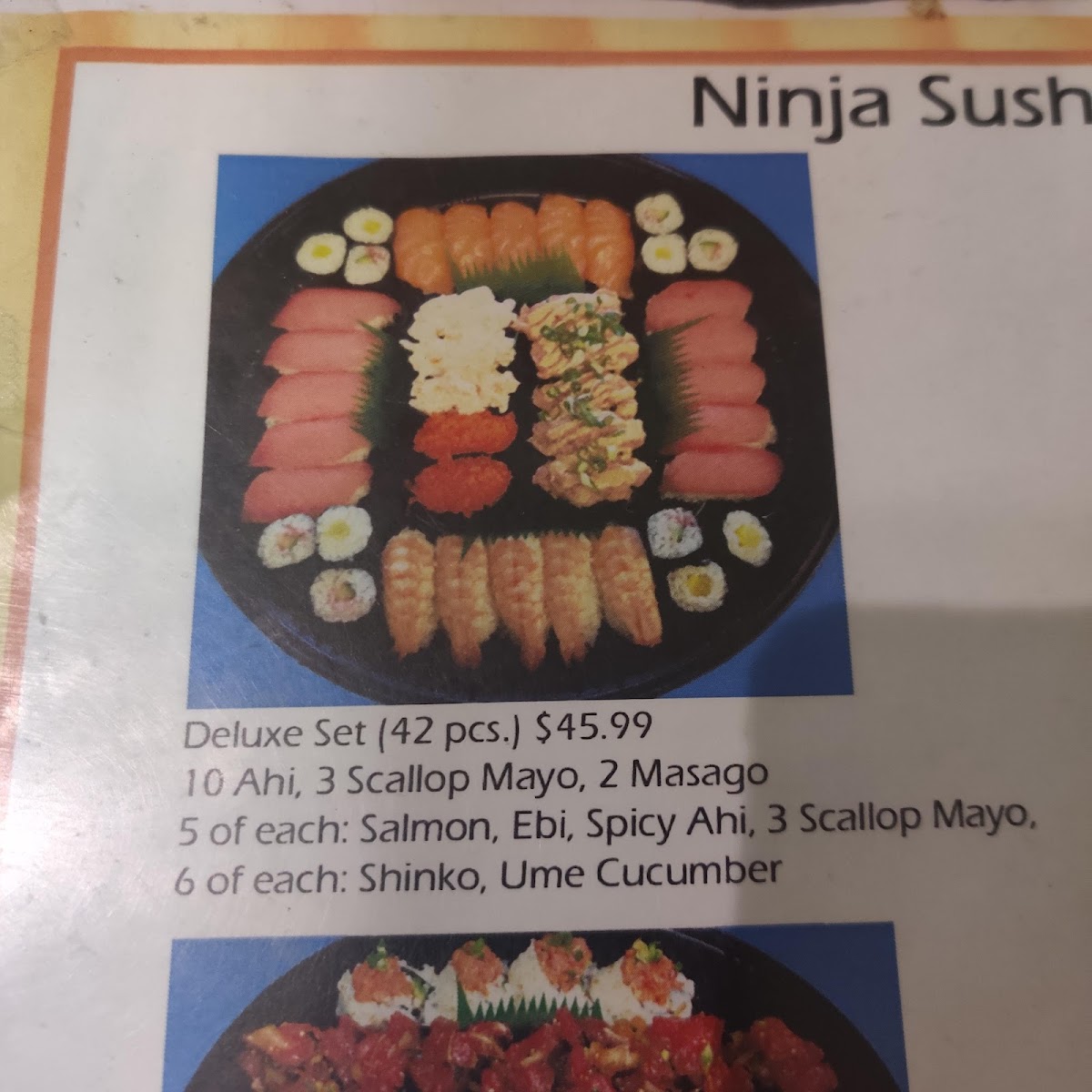 Ninja Sushi Koʻolau Photo Menu 6