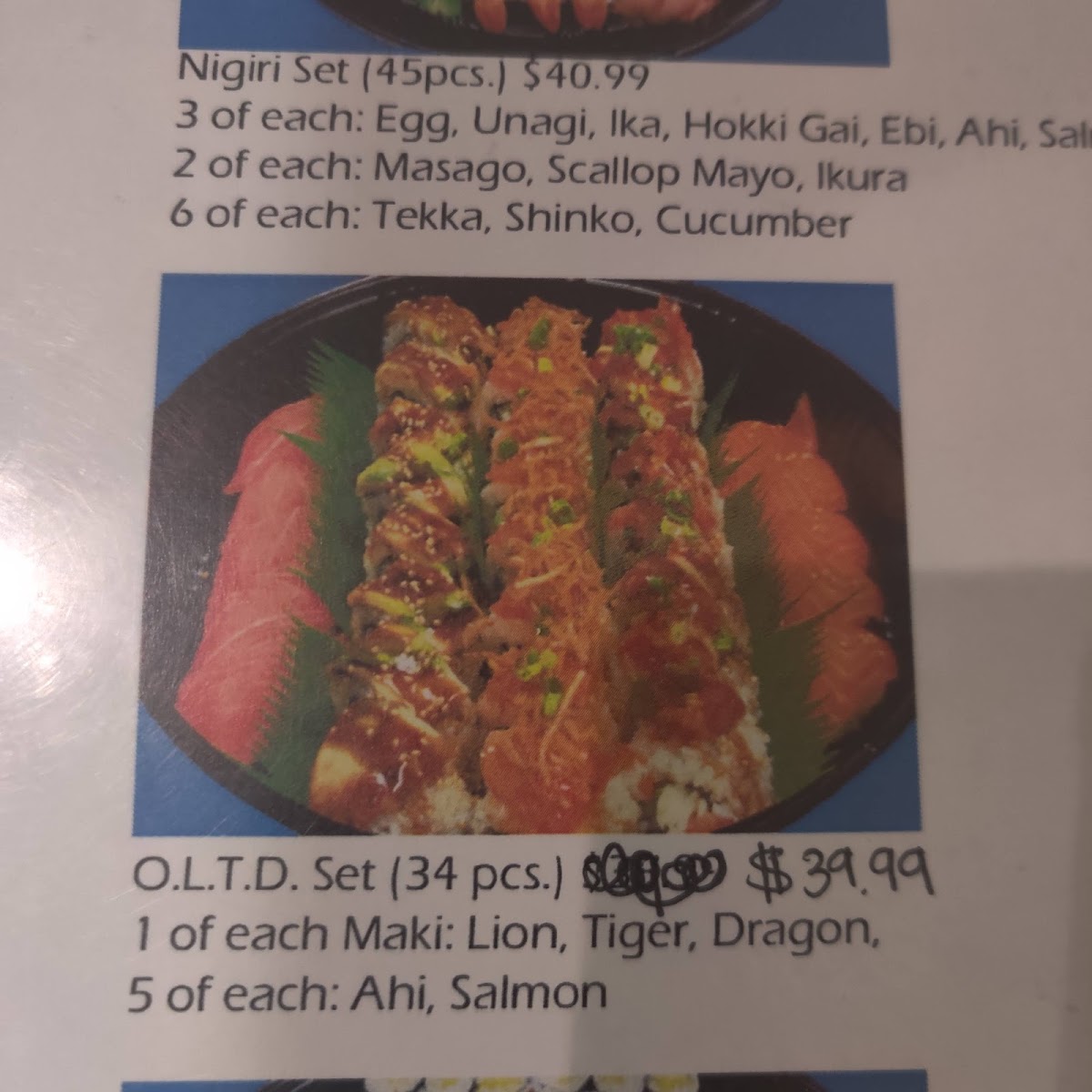 Ninja Sushi Koʻolau Photo Menu 9
