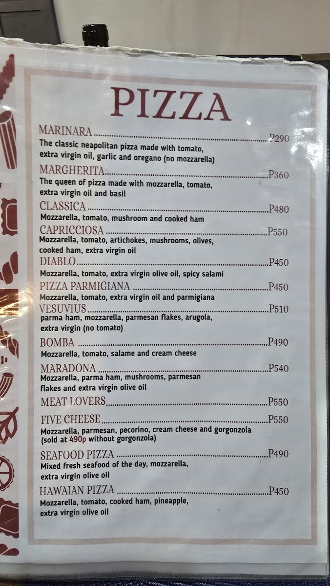 A Tavola Photo Menu 1