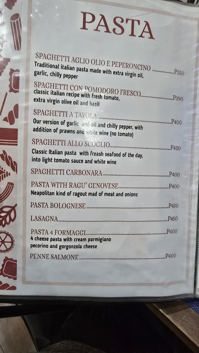 A Tavola Photo Menu 3