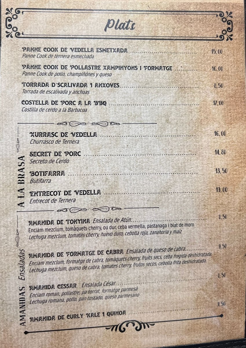 Cocteleria Glaç Berga Photo Menu 2