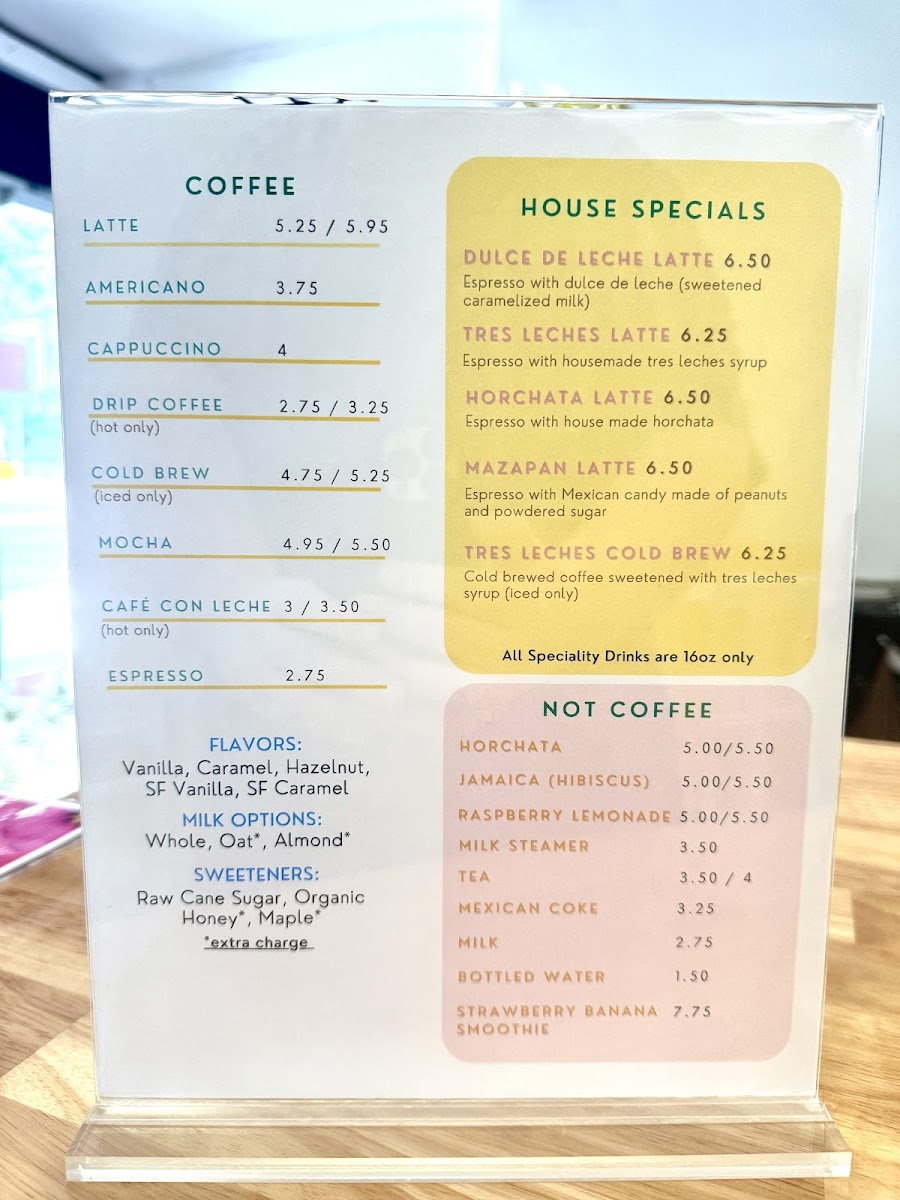 Buenos Dias Coffee Photo Menu 3