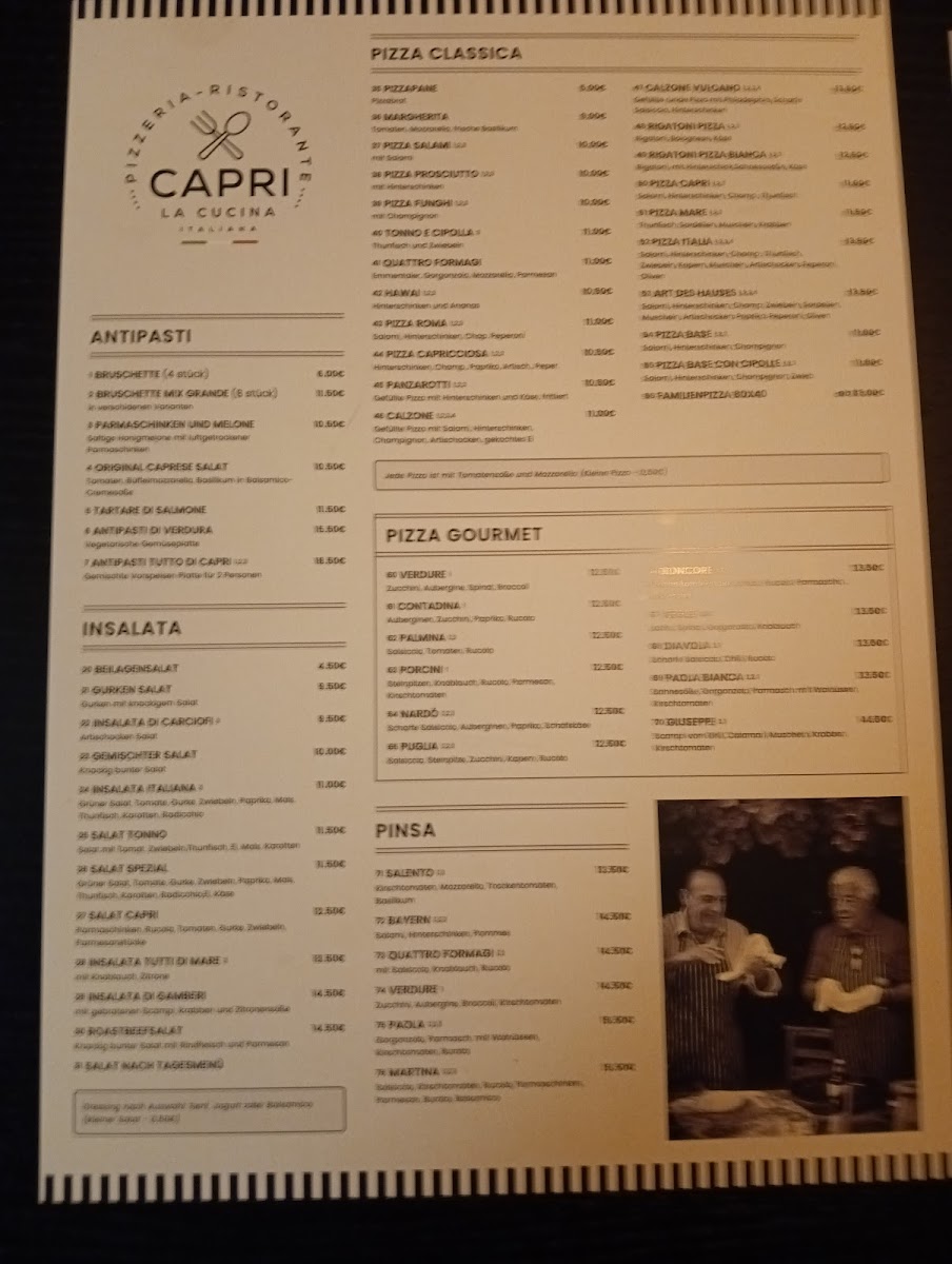 Pizzeria Capri Photo Menu 10
