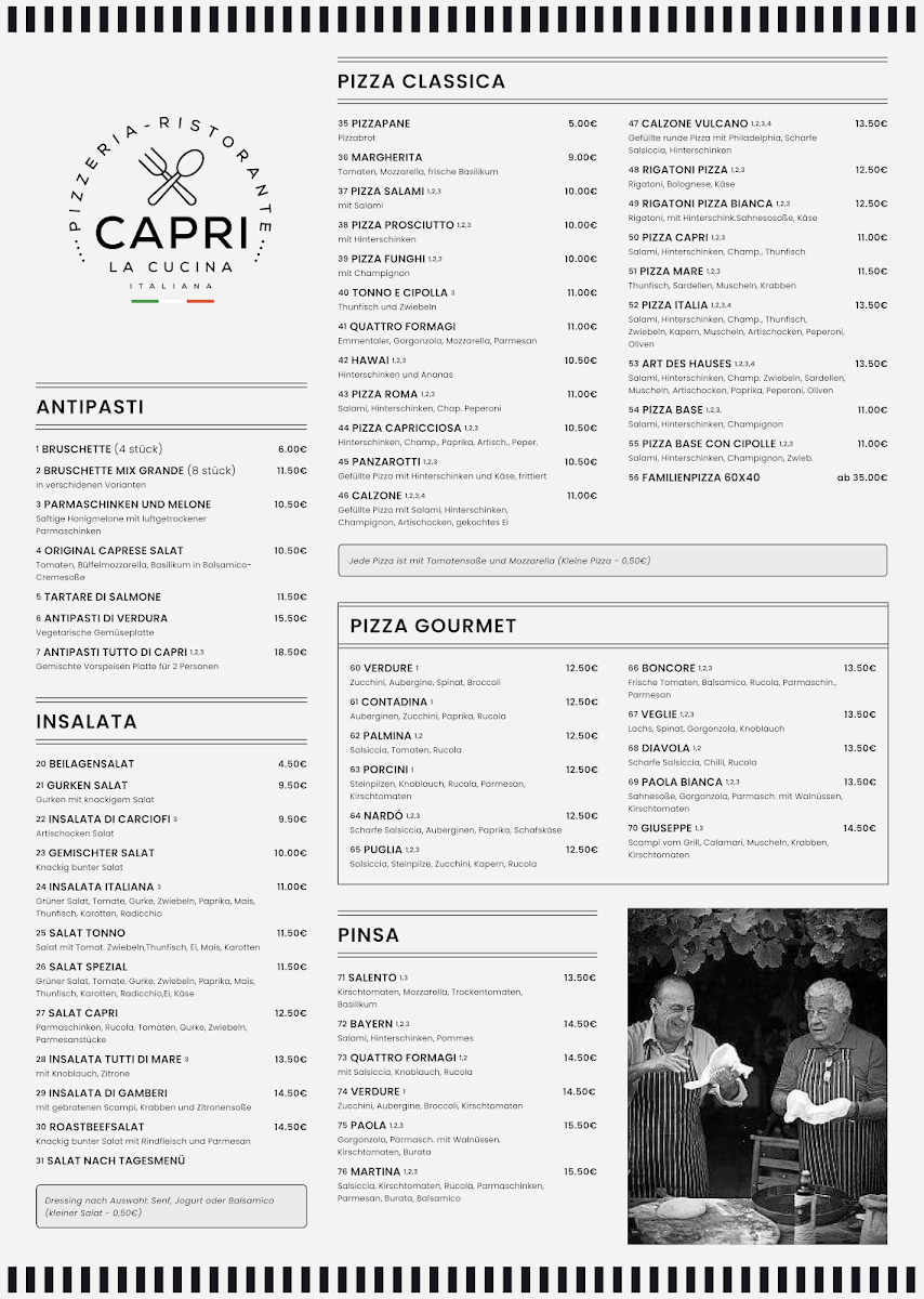 Pizzeria Capri Photo Menu 2