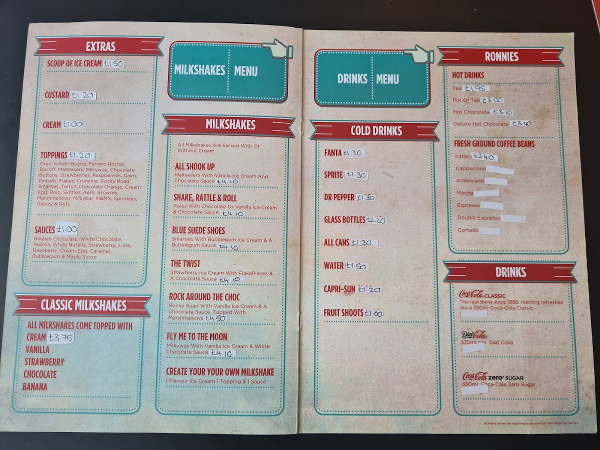 Ronnies desserts Photo Menu 1