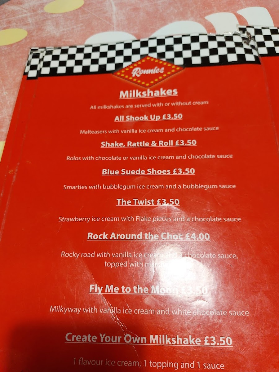 Ronnies desserts Photo Menu 3