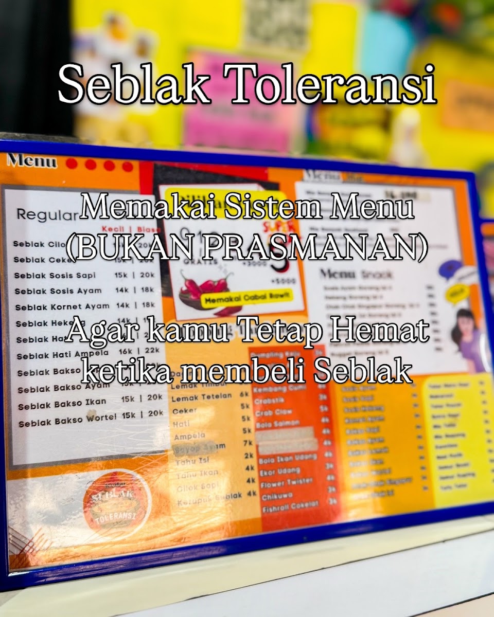 SEBLAK TOLERANSI CABANG Photo Menu 1