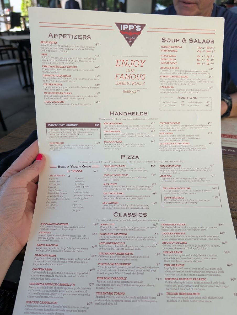 Ipp's Pastaria & Bar Photo Menu 8