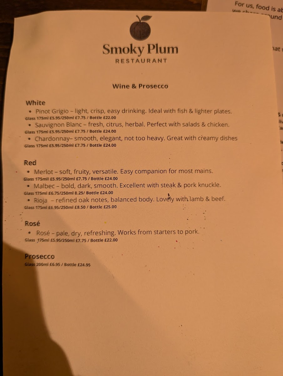 Smoky Plum Restaurant Photo Menu 4