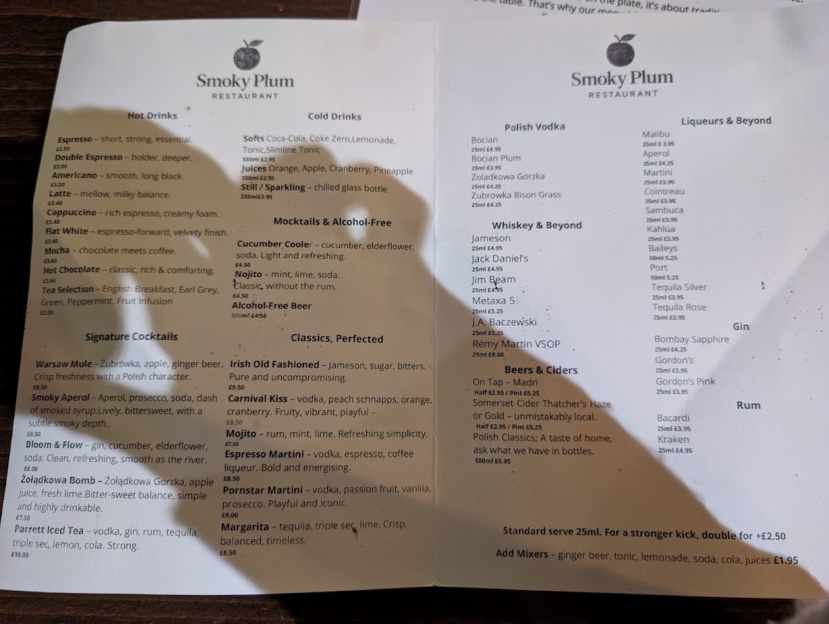 Smoky Plum Restaurant Photo Menu 5
