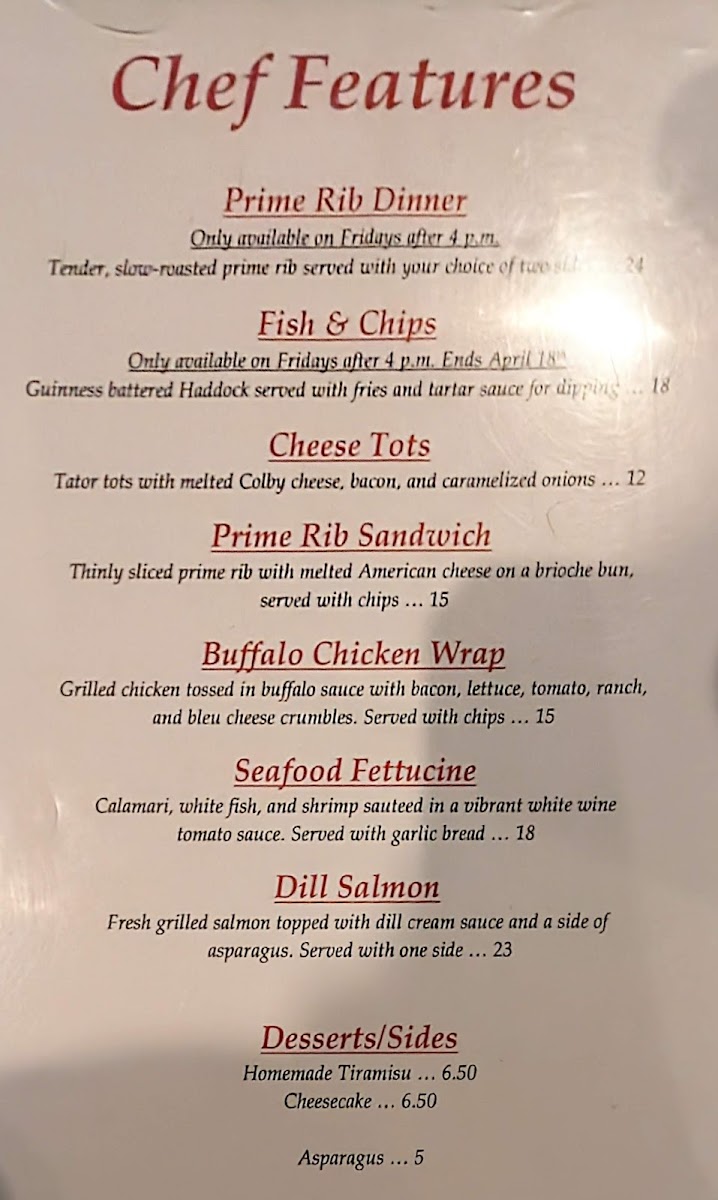 Florentine Sports Lounge Photo Menu 4
