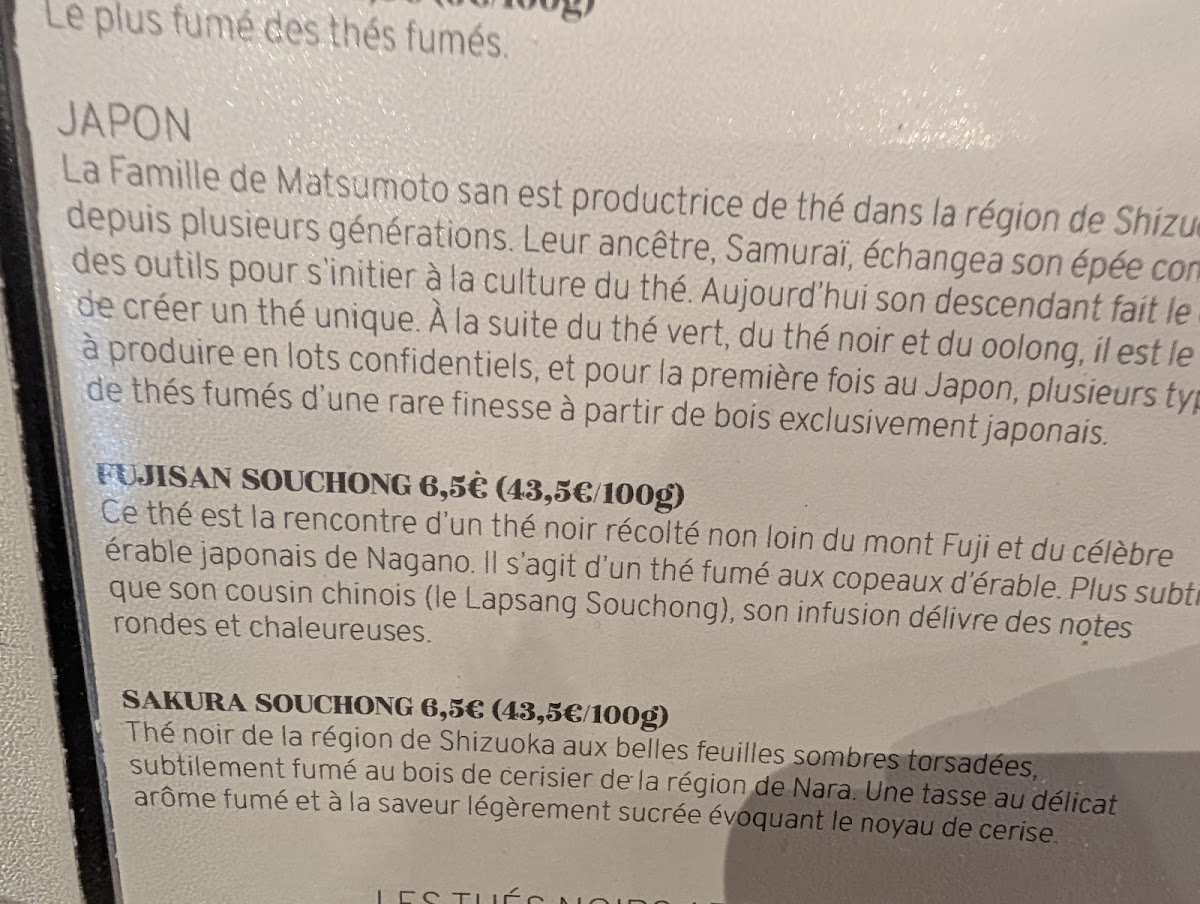 À Chacun Sa Tasse Photo Menu 3