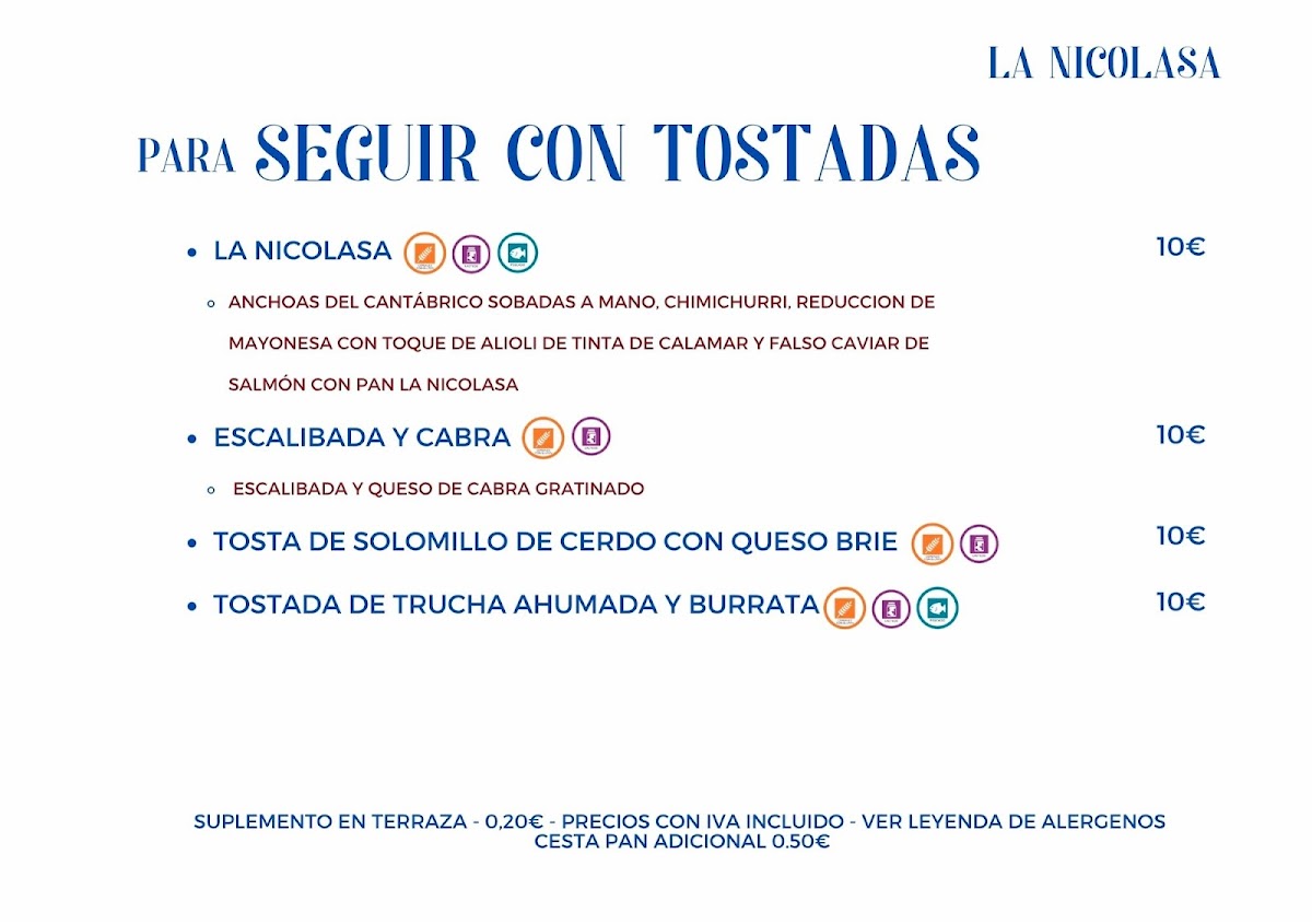 LA NICOLASA Photo Menu 4