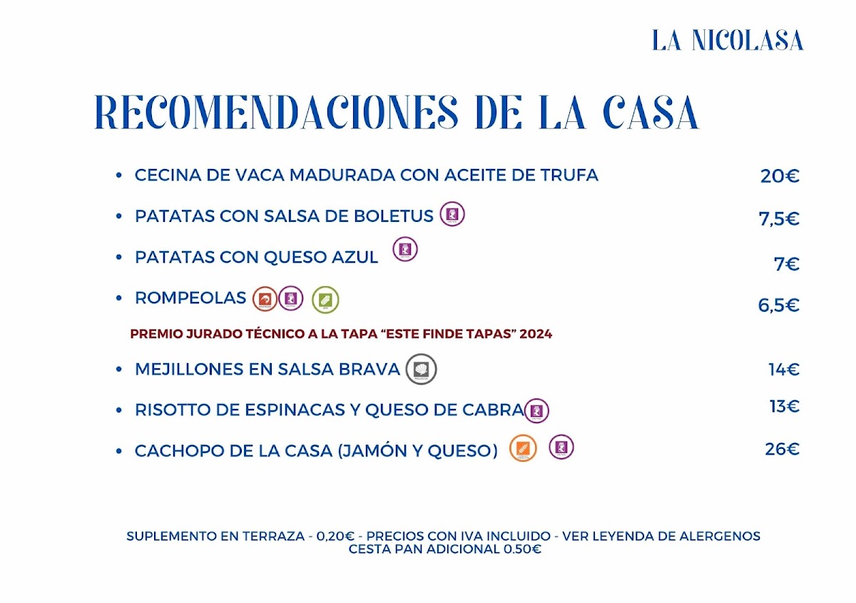 LA NICOLASA Photo Menu 5