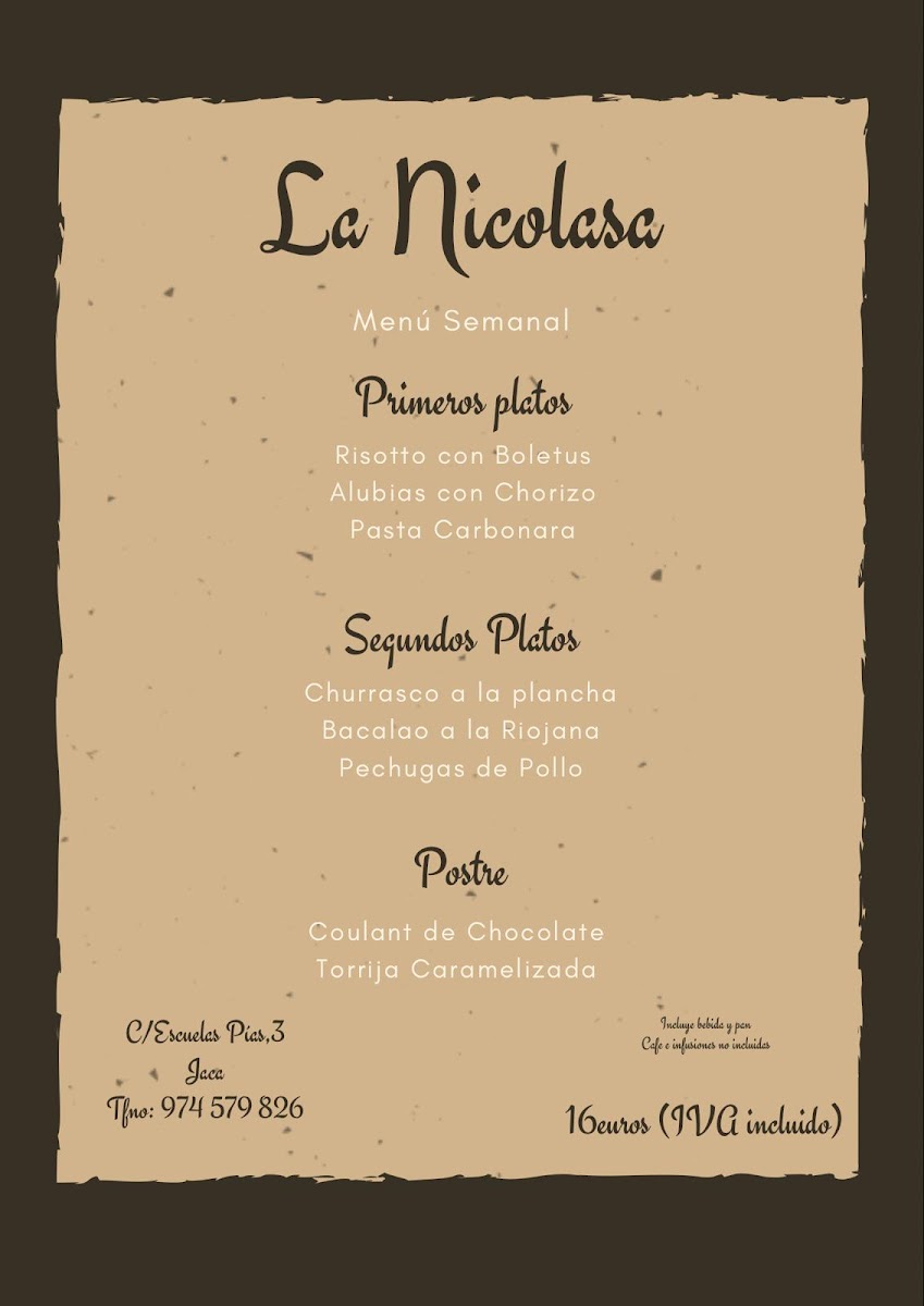 LA NICOLASA Photo Menu 9