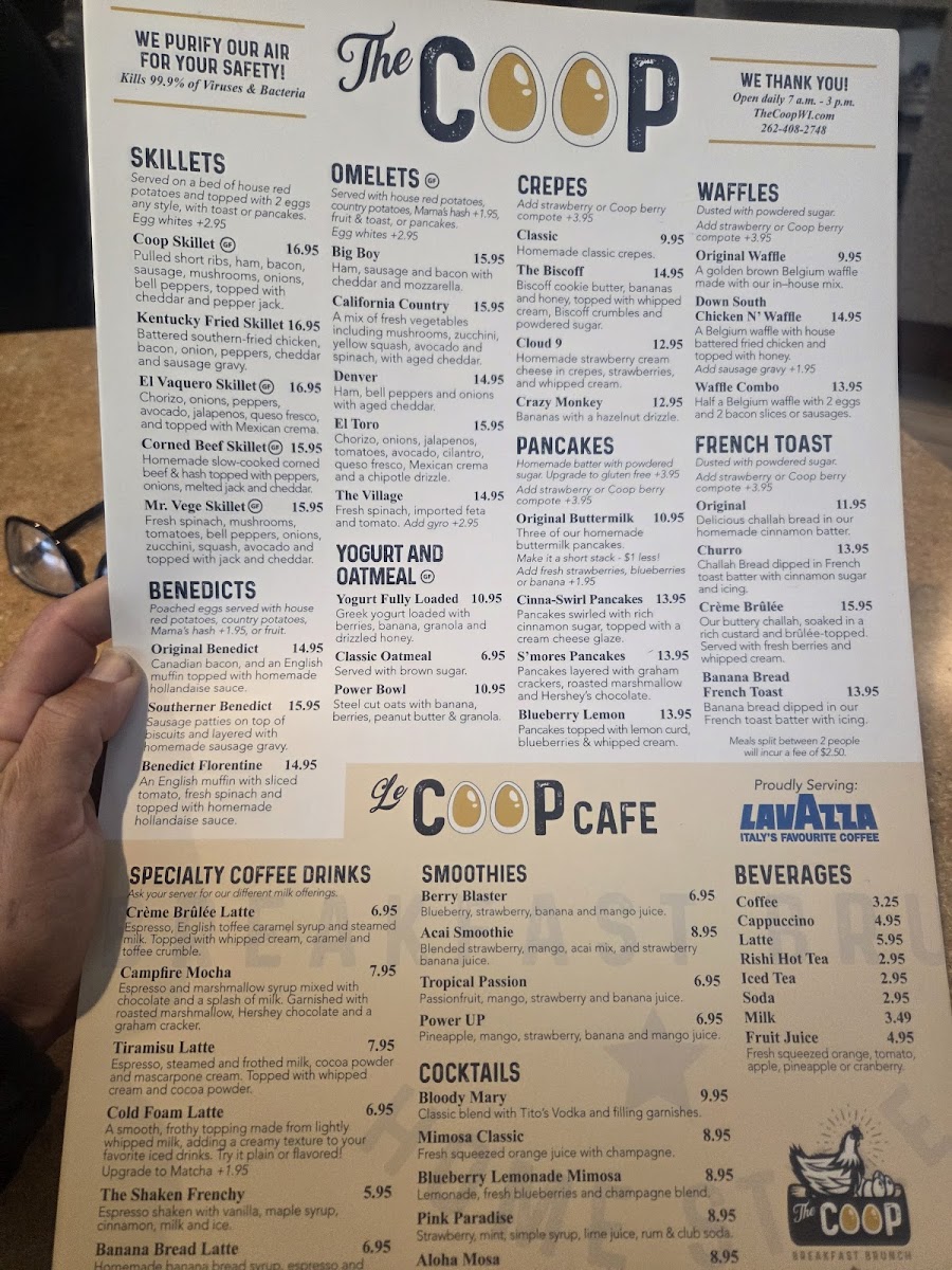 The Coop Photo Menu 3