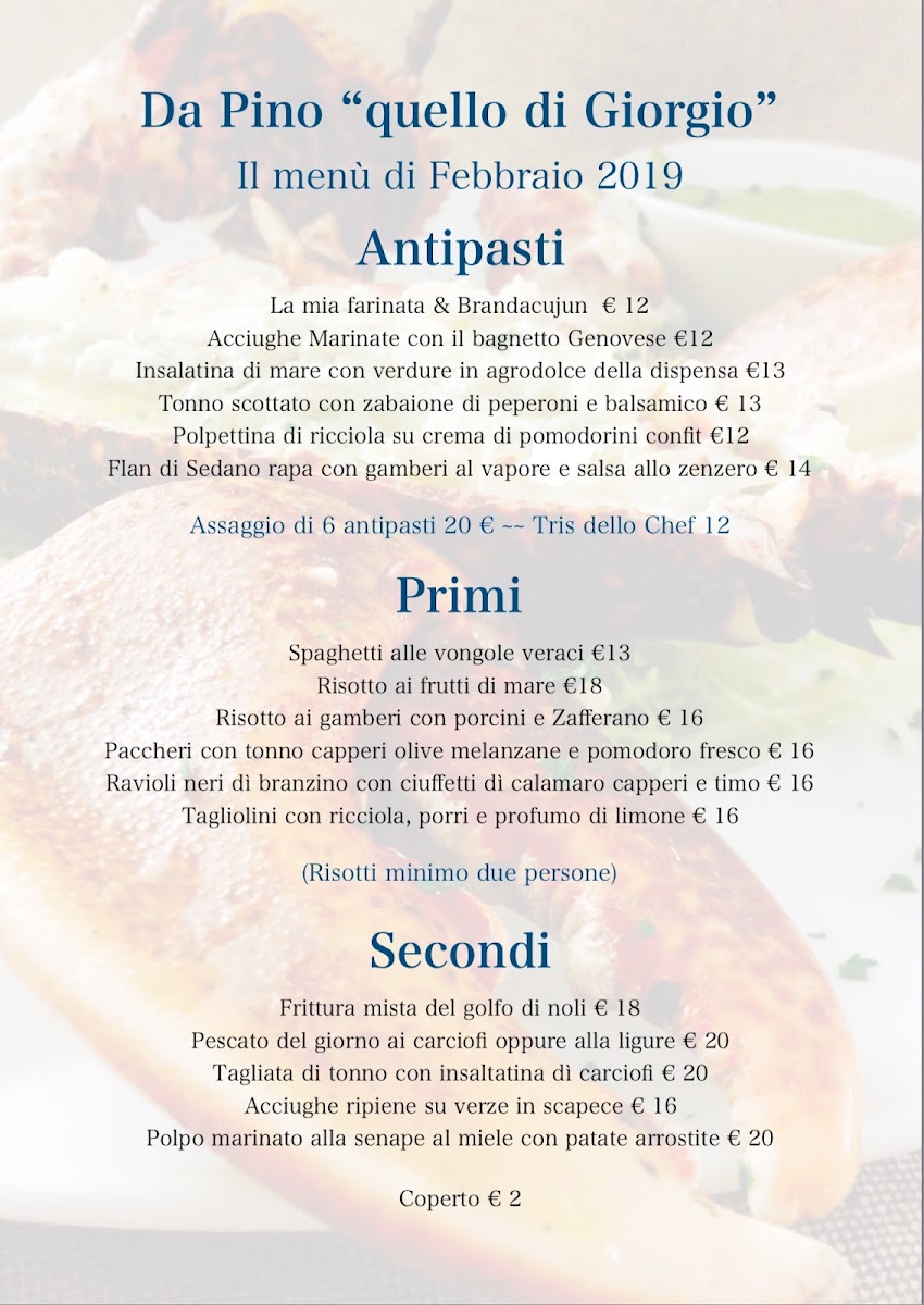 Ristorante da Pino di Giorgio Photo Menu 1