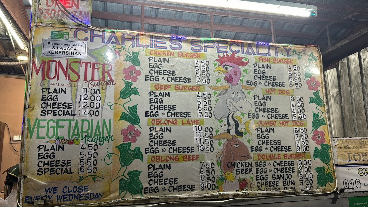 Charlie’s Burgers Photo Menu 3