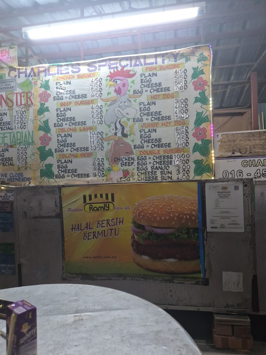 Charlie’s Burgers Photo Menu 4