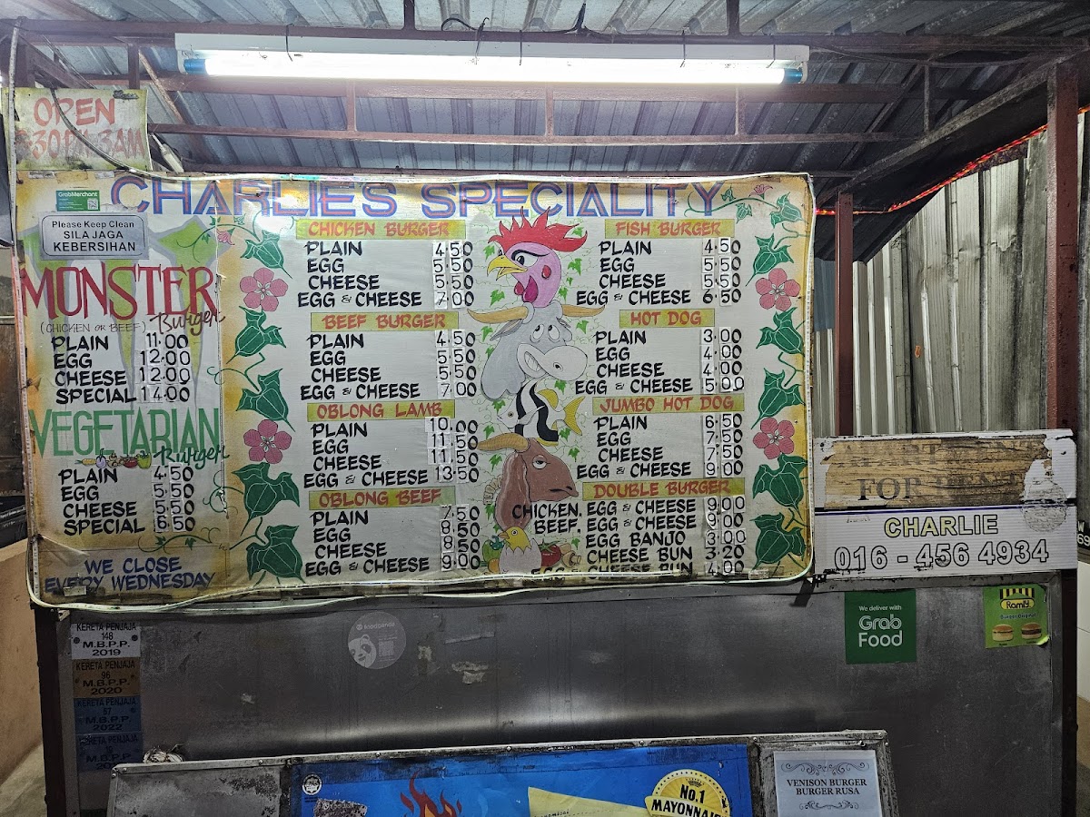 Charlie’s Burgers Photo Menu 6