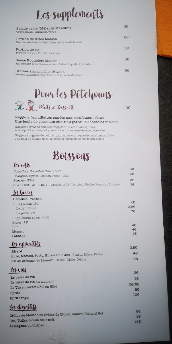 L'Artichaut Photo Menu 6