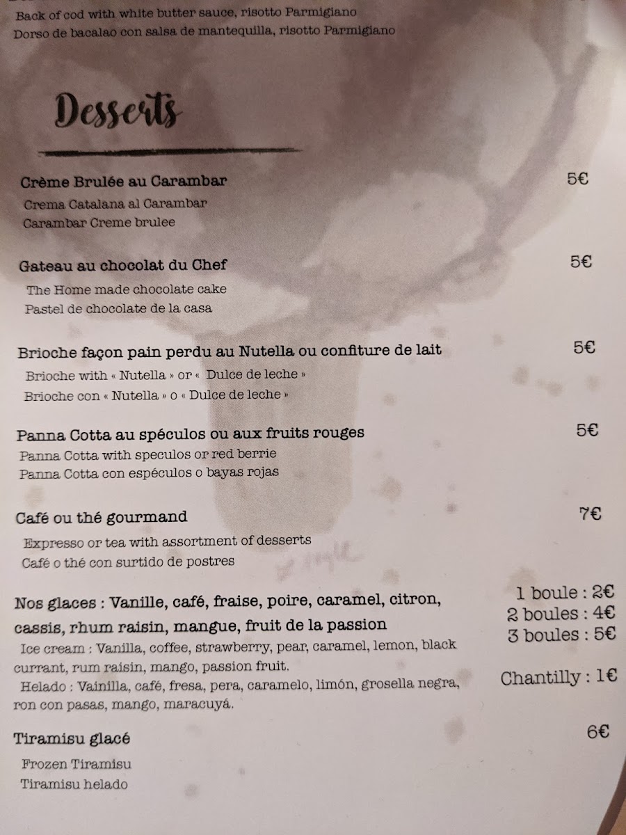 L'Artichaut Photo Menu 8