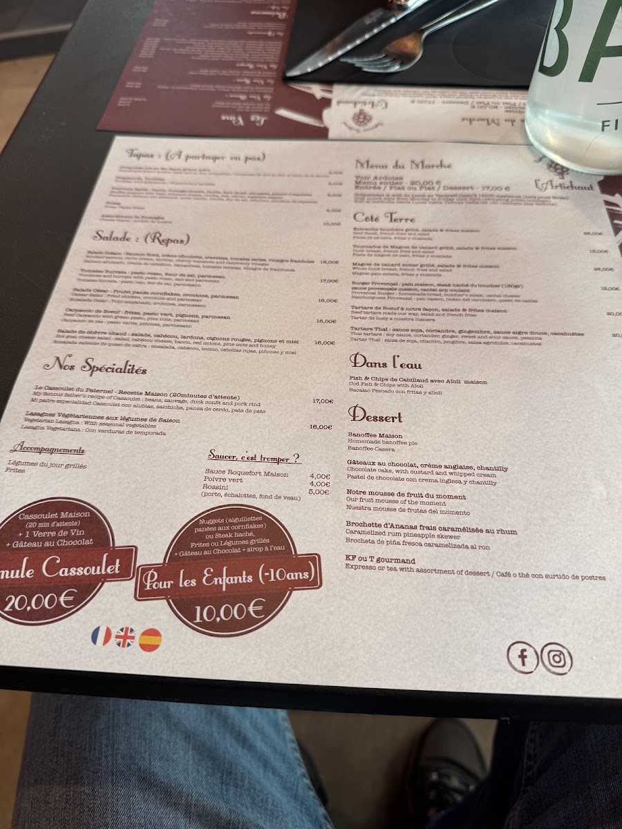 L'Artichaut Photo Menu 9