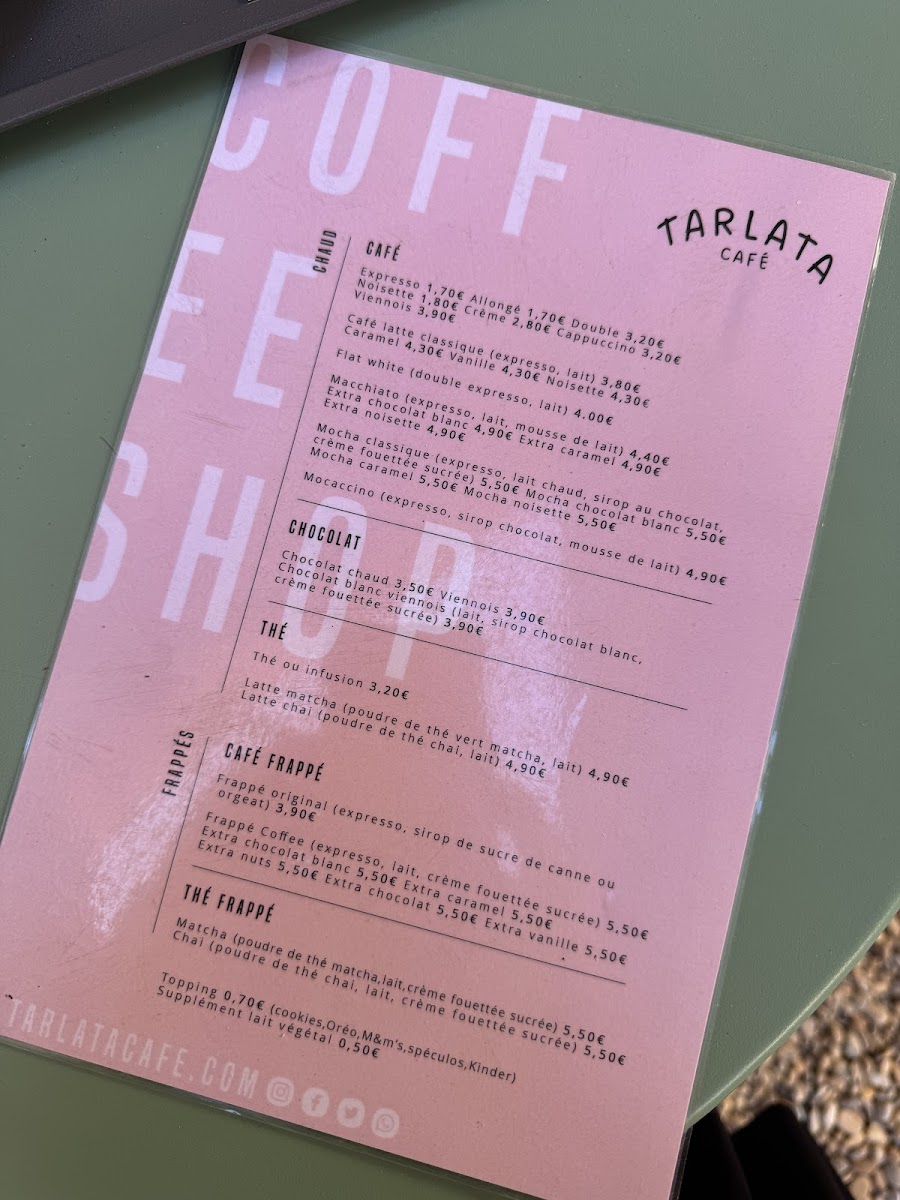 Tarlata Café Photo Menu 1