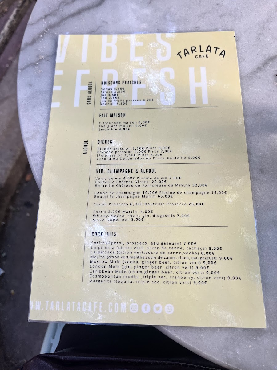 Tarlata Café Photo Menu 2