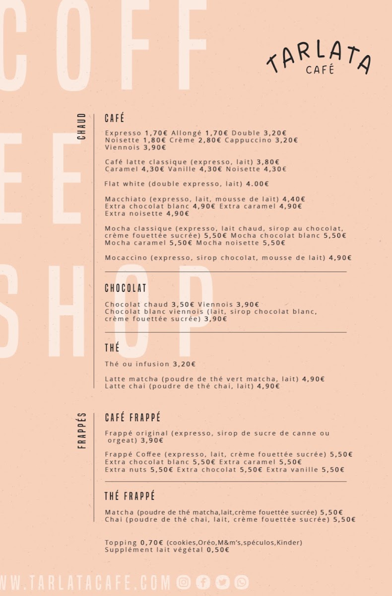 Tarlata Café Photo Menu 5
