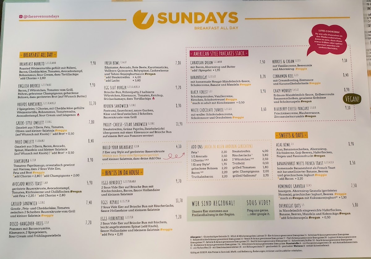Seven Sundays Photo Menu 5