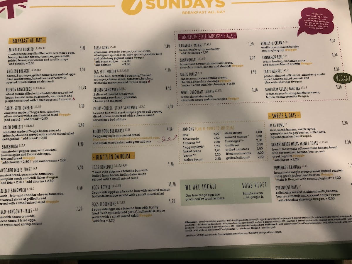 Seven Sundays Photo Menu 8
